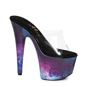 709-GALAXY 7" Pointed Stiletto Mule Sandal.
