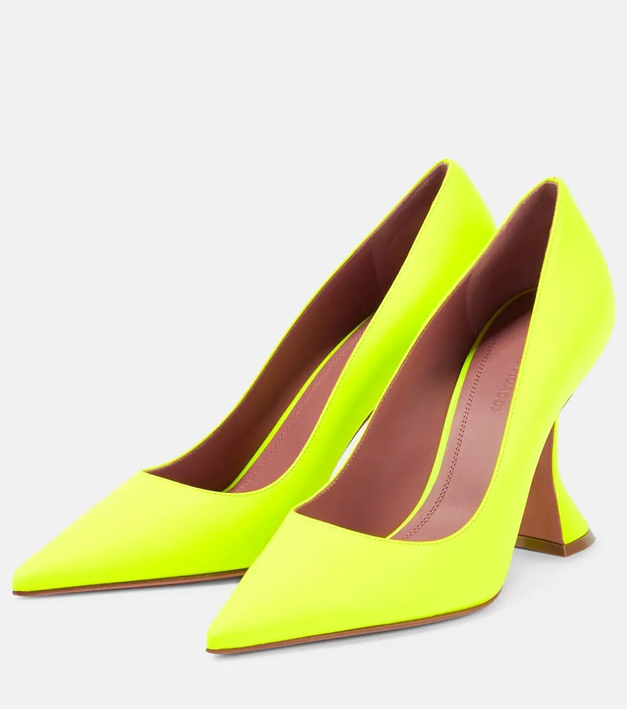 Amina Muaddi Ami leather pumps