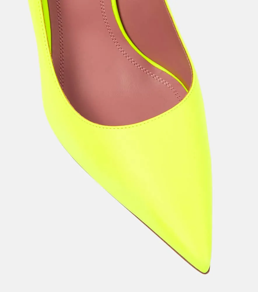 Amina Muaddi Ami leather pumps
