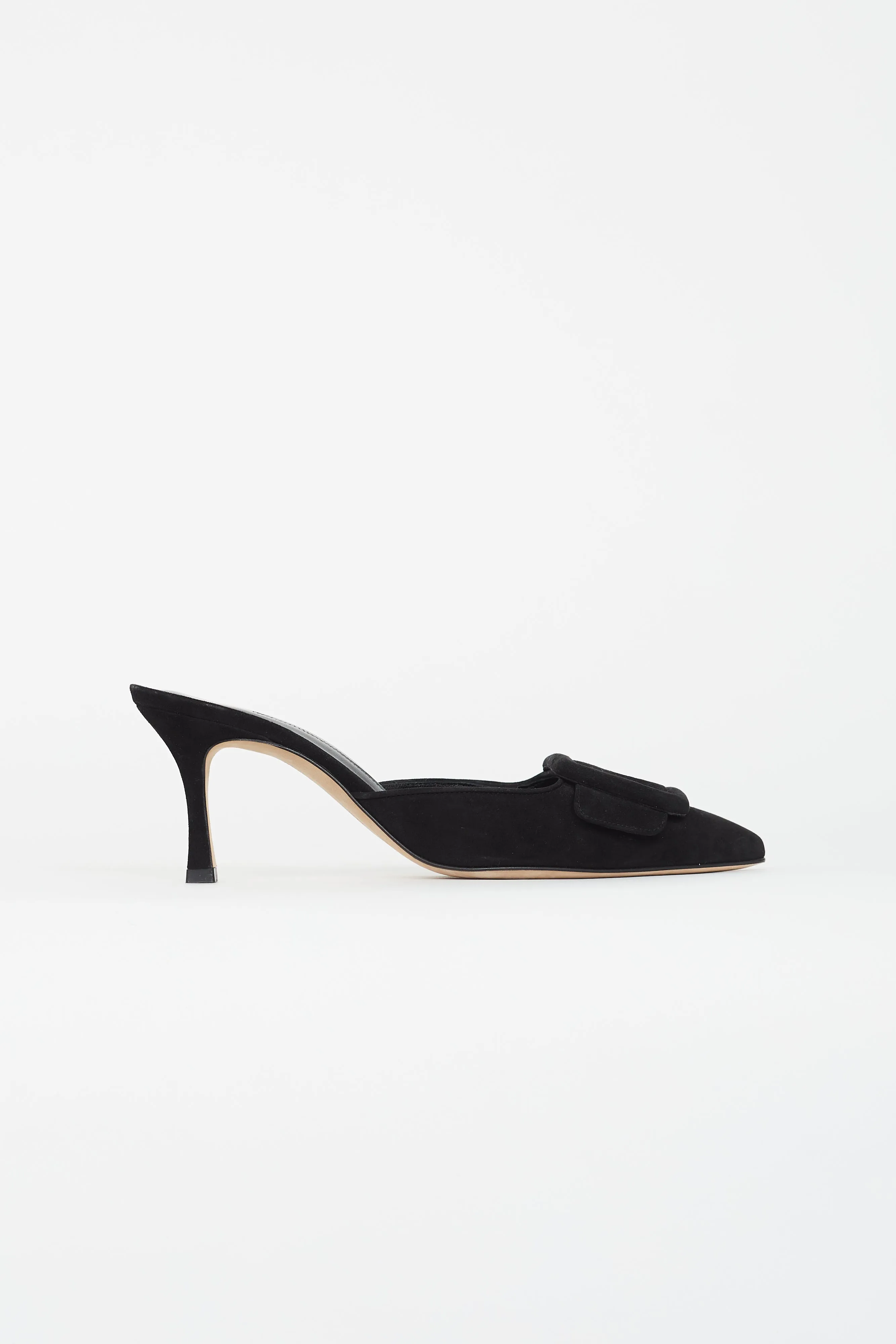 Black Suede Maysale Mule