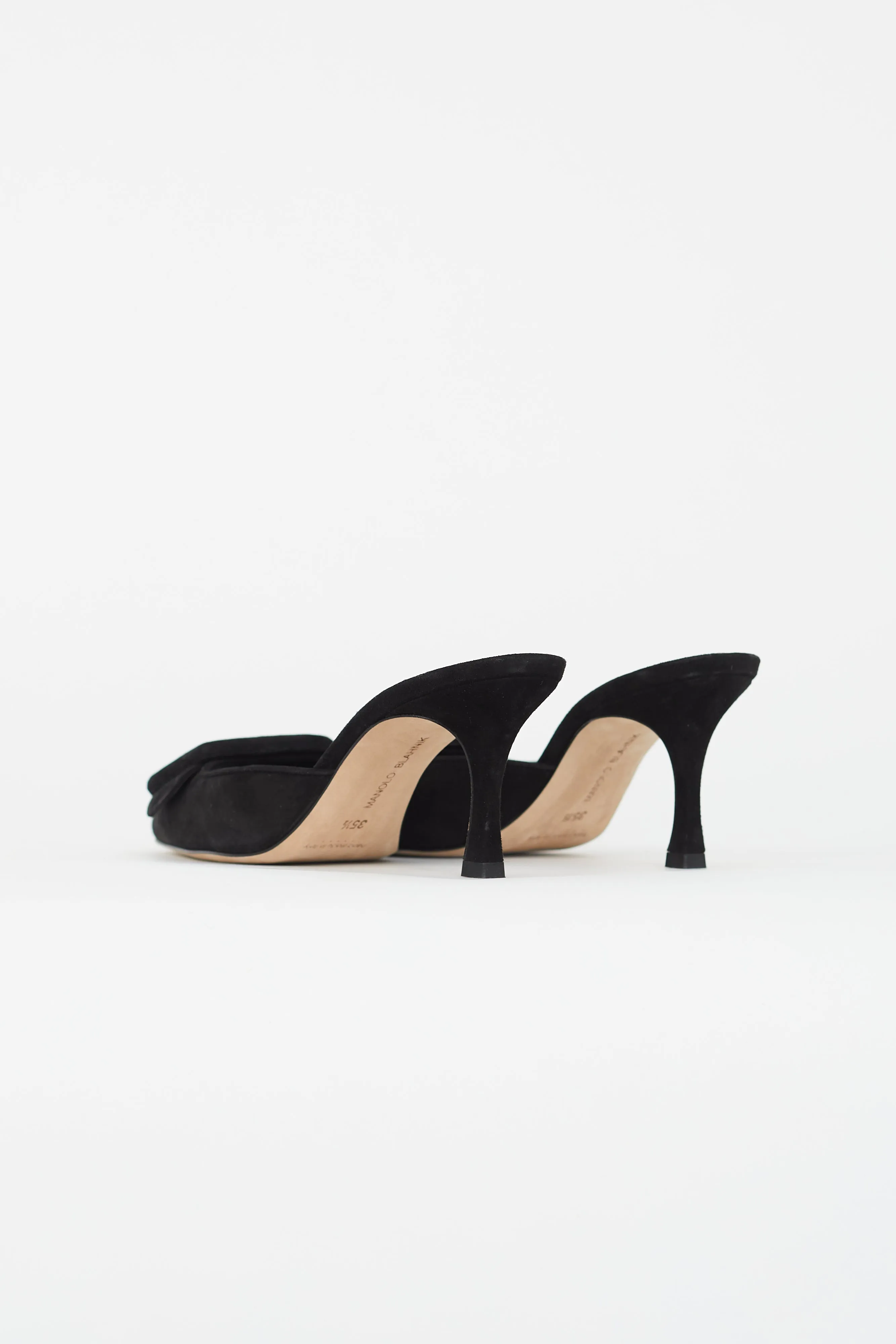 Black Suede Maysale Mule