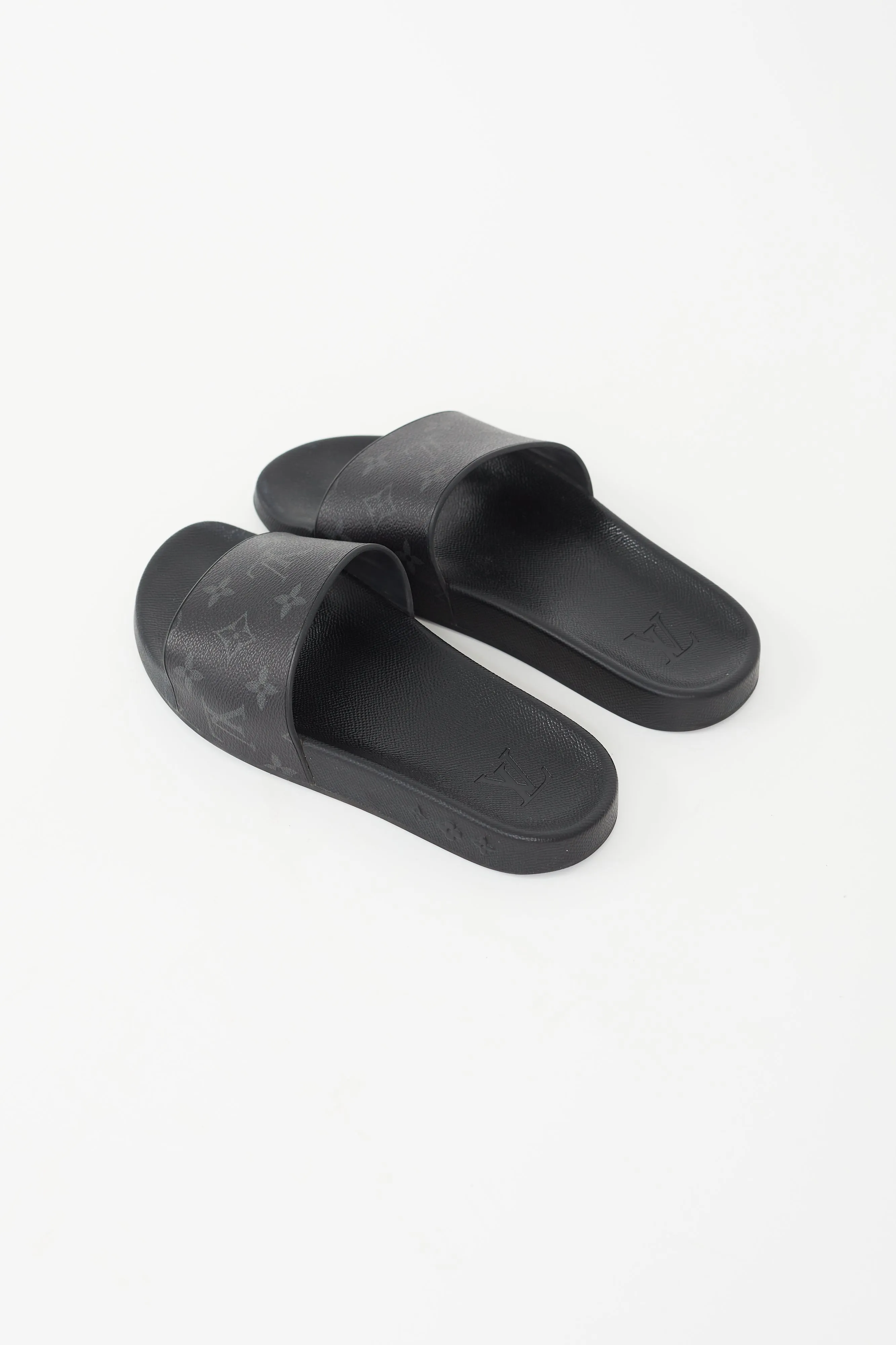 Black Waterfront Mule Slide