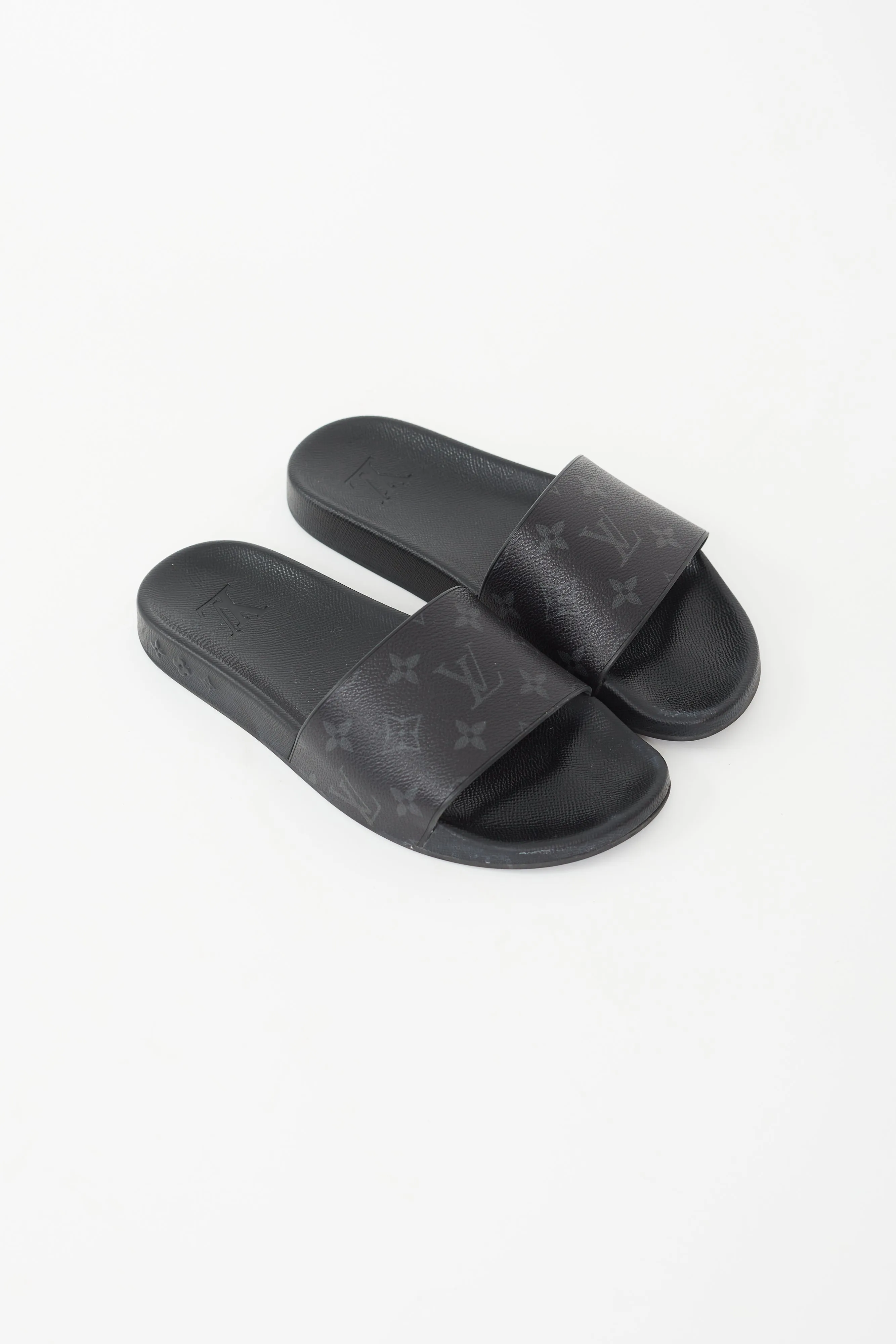 Black Waterfront Mule Slide