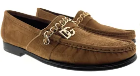 Dolce & Gabbana Men's Black & White Woven Raffia Loafers Slip-On Shoes-EU41