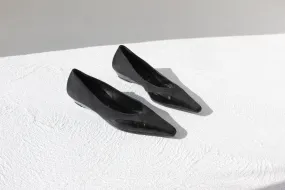 Futuristic Y2K Italian Designer Loriblu Pointed Toe Low Wedge Flats ~ Euro 38