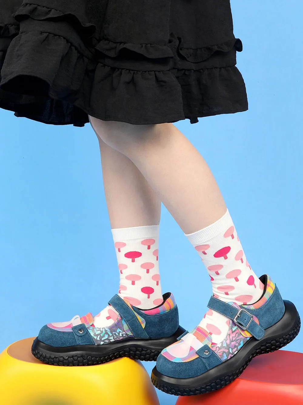Illustration Mary Jane shoes