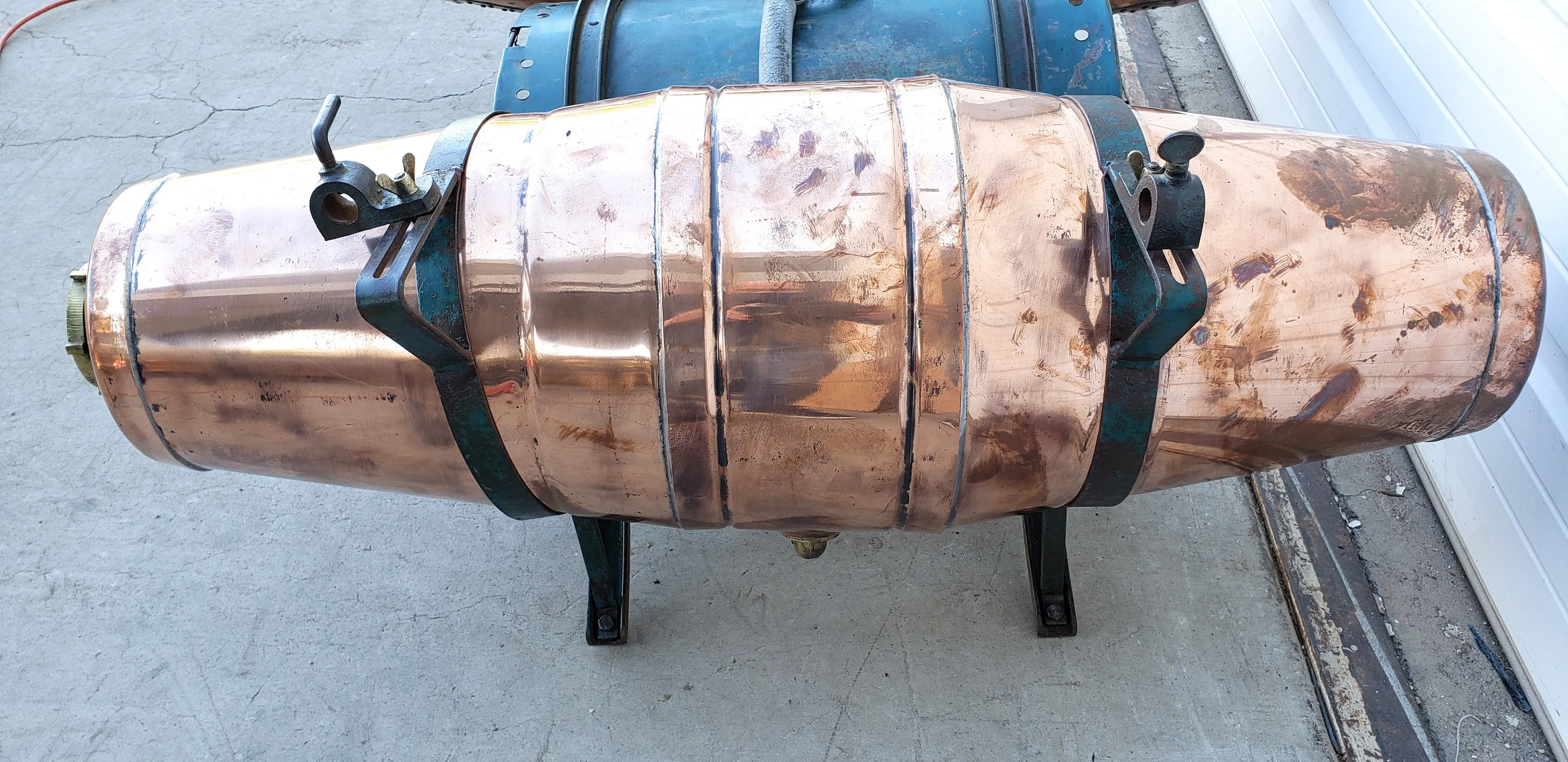 Mule Saddle with Copper Kegs from L'isle-sur-la-Sorgue, France