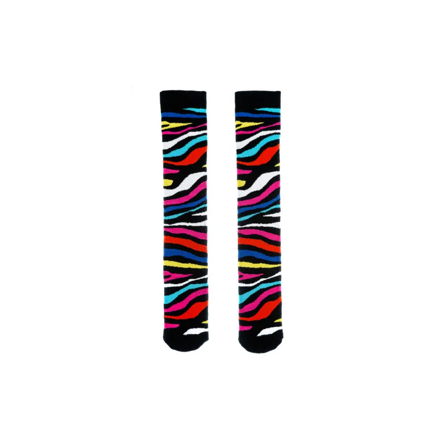 Rainbow Zebra Junior Welly Socks