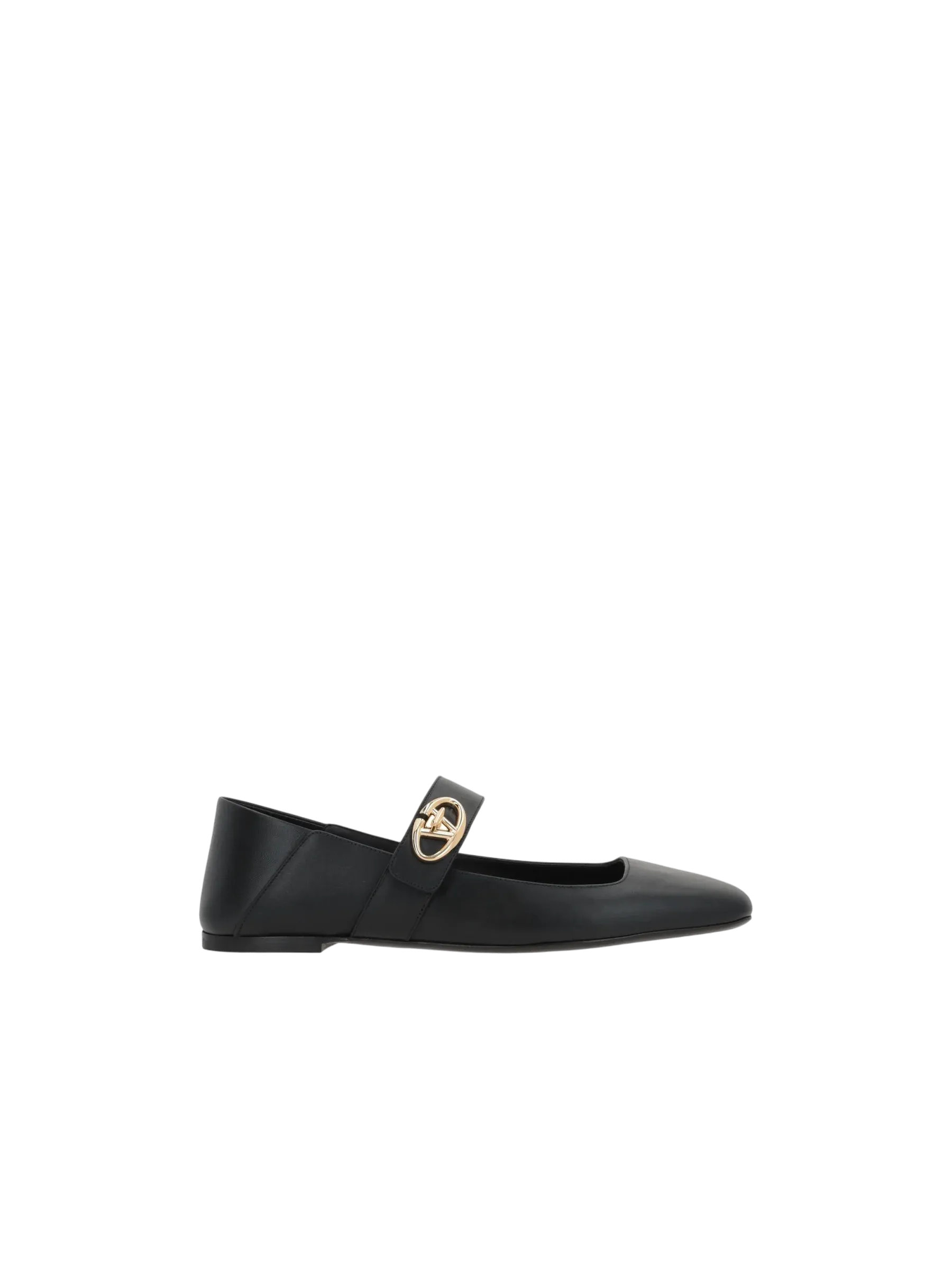 VLogo Locker Leather Mary-Jane Flats