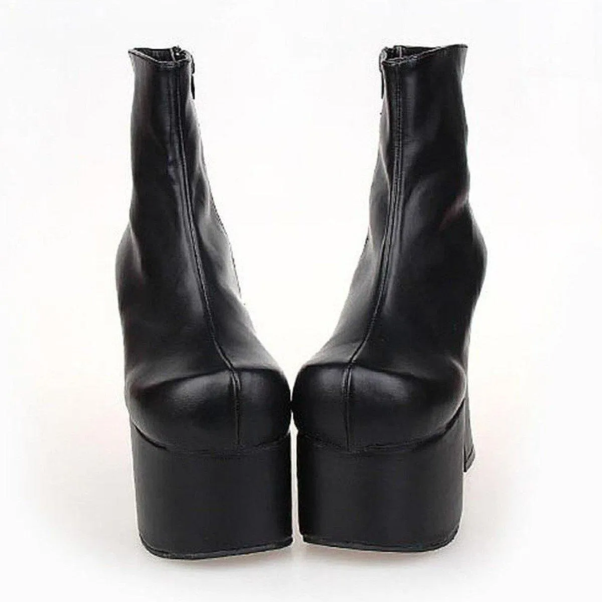 Women's Mid Calf Punk Boots
