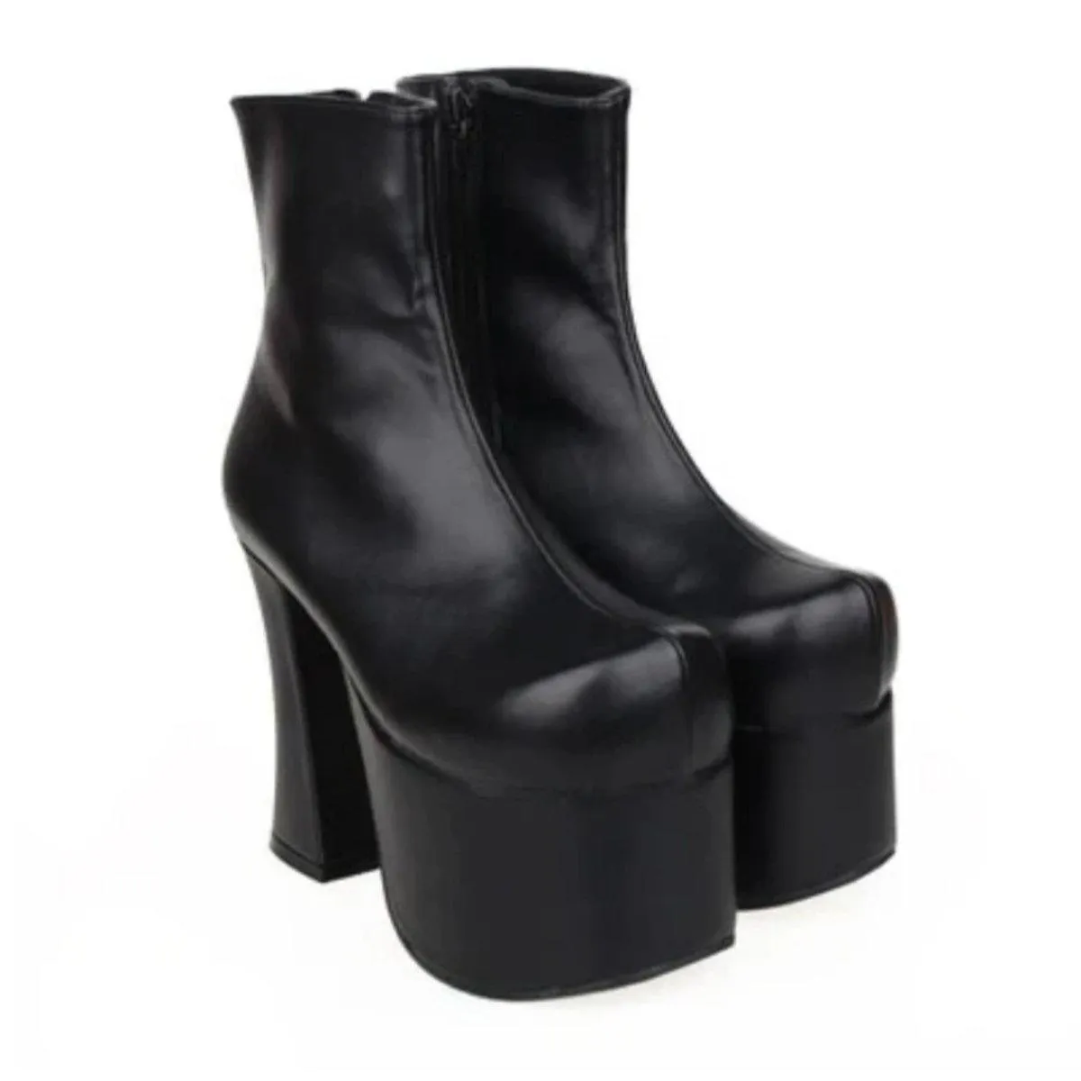 Women's Mid Calf Punk Boots